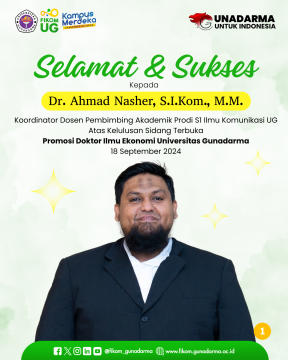 Promosi Doktor Ahmad Nasher 1