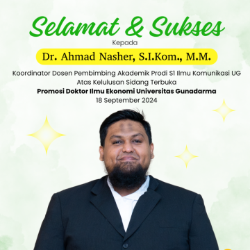 Promosi Doktor Ahmad Nasher 1