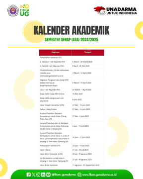 KALENDER AKADEMIK ATA 2425 FIKOM UG