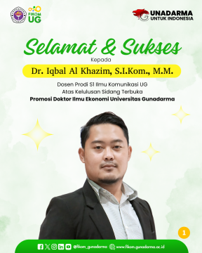 Sidang Terbuka Dosen FIKOM UG_Dr. Iqbal (1)