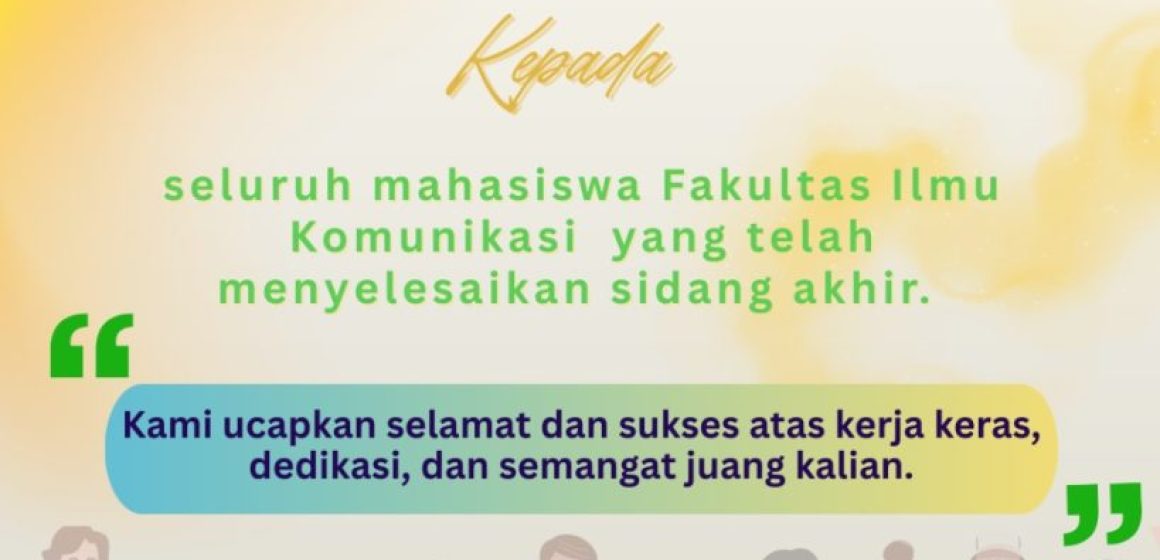 Selamat sudah sidang