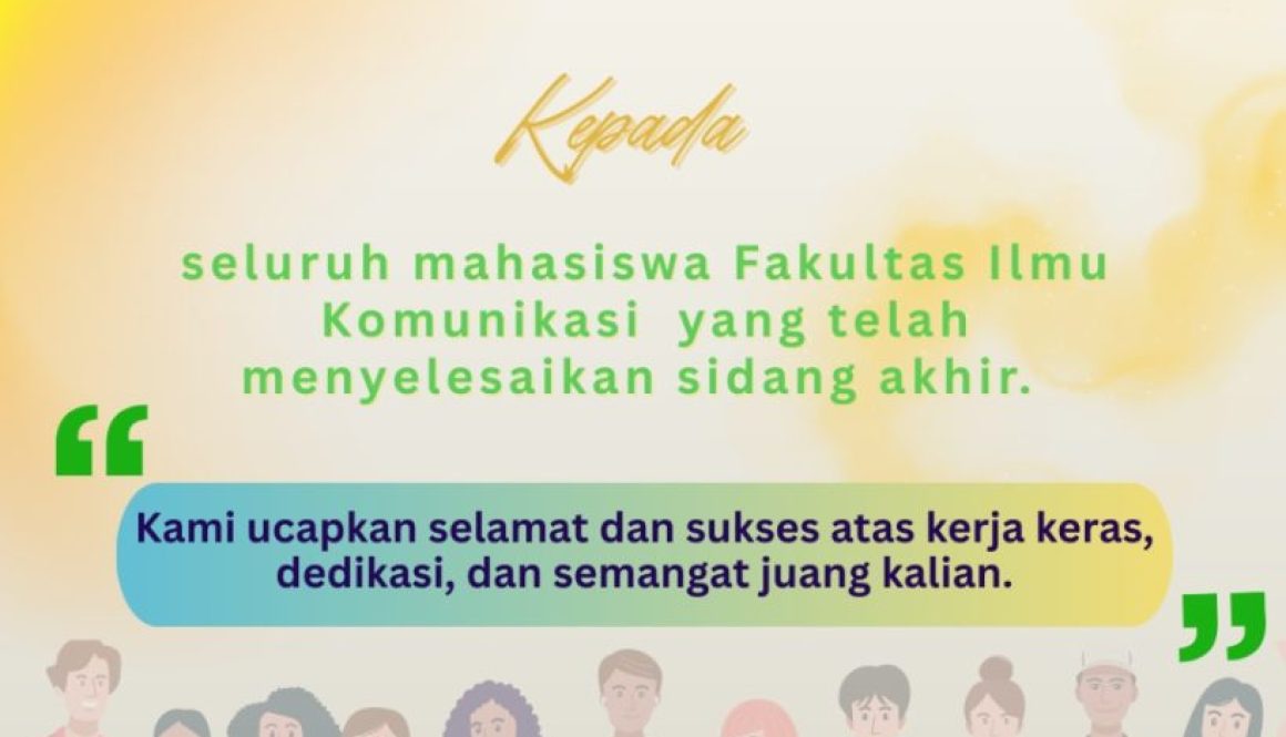 Selamat sudah sidang