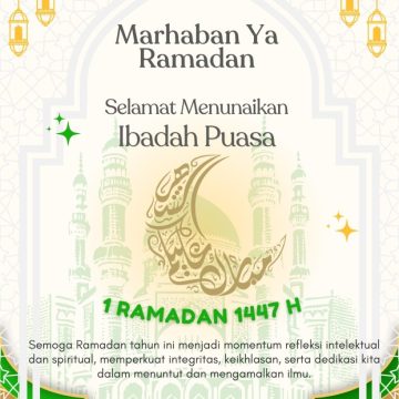 (1) Ucapan selamat menunaikan ibadah puasa
